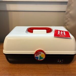 Caboodles Red and White Makeup Organizer